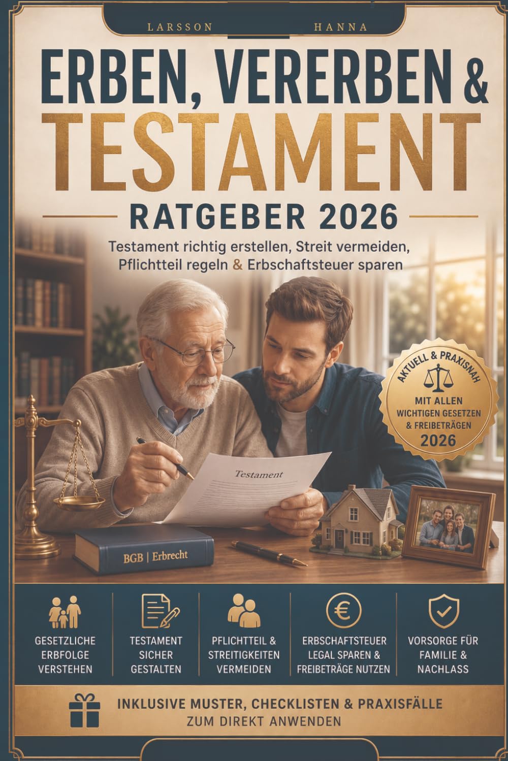 ler totalmente Erben, Vererben & Testament Ratgeber 2026: Testament richtig erstellen, Streit vermeiden, Pflichtteil regeln & Erbschaftsteuer sparen (HANNA Ratgeber) (German Edition)