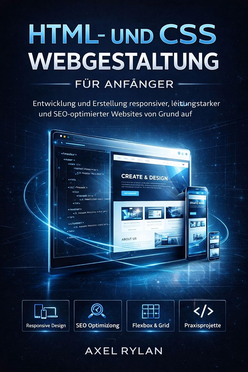 HTML- UND CSS-WEBGESTALTUNG FÜR ANFÄNGER: Entwicklung und Erstellung responsiver, leistungsstarker und SEO-optimierter Websites von Grund auf (German Edition) baixar o livro de graça