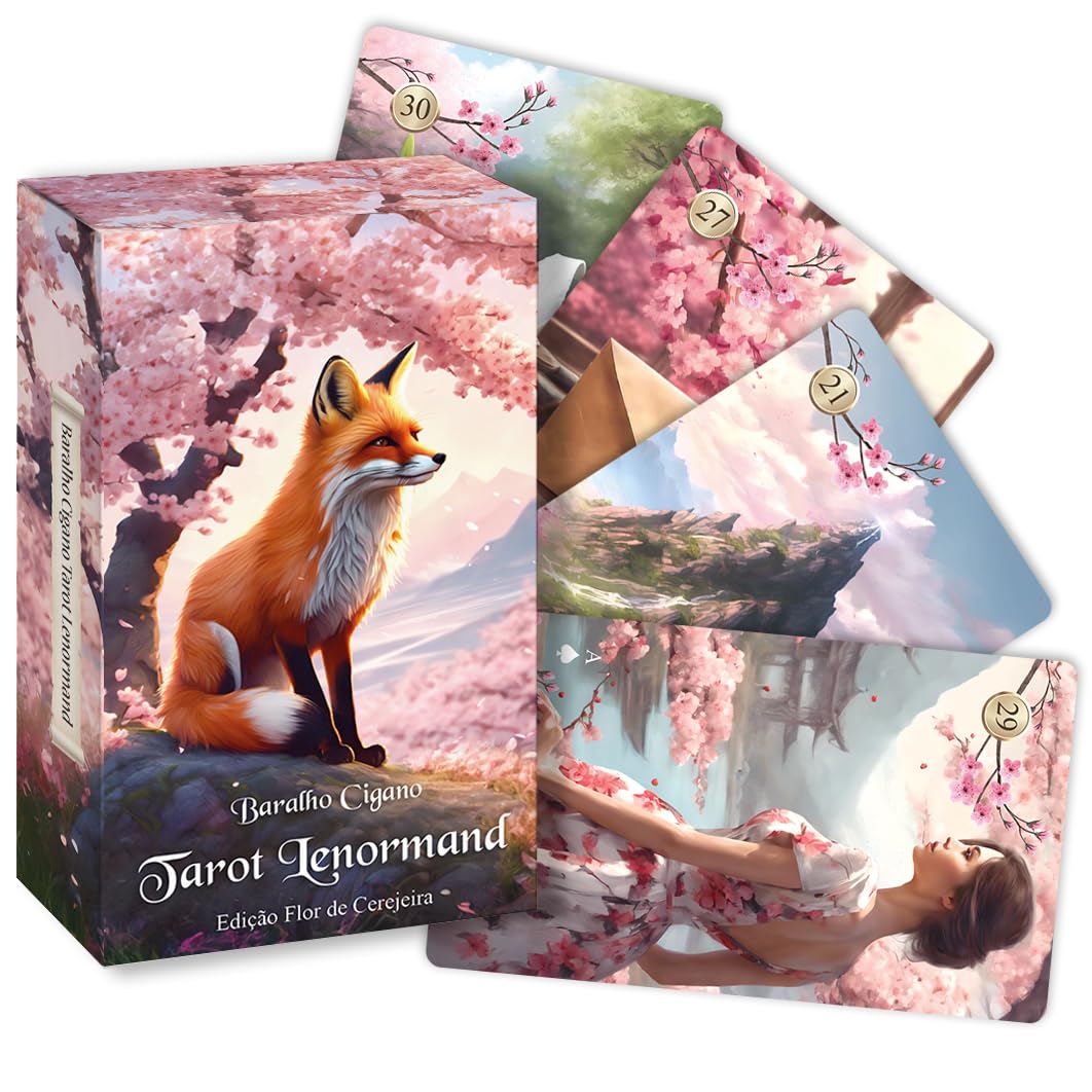 capítulo por capítulo baixar Tarot Lenormand Baralho Cigano Ed. Flor Cerejeira Sakura, 40 cartas + livreto