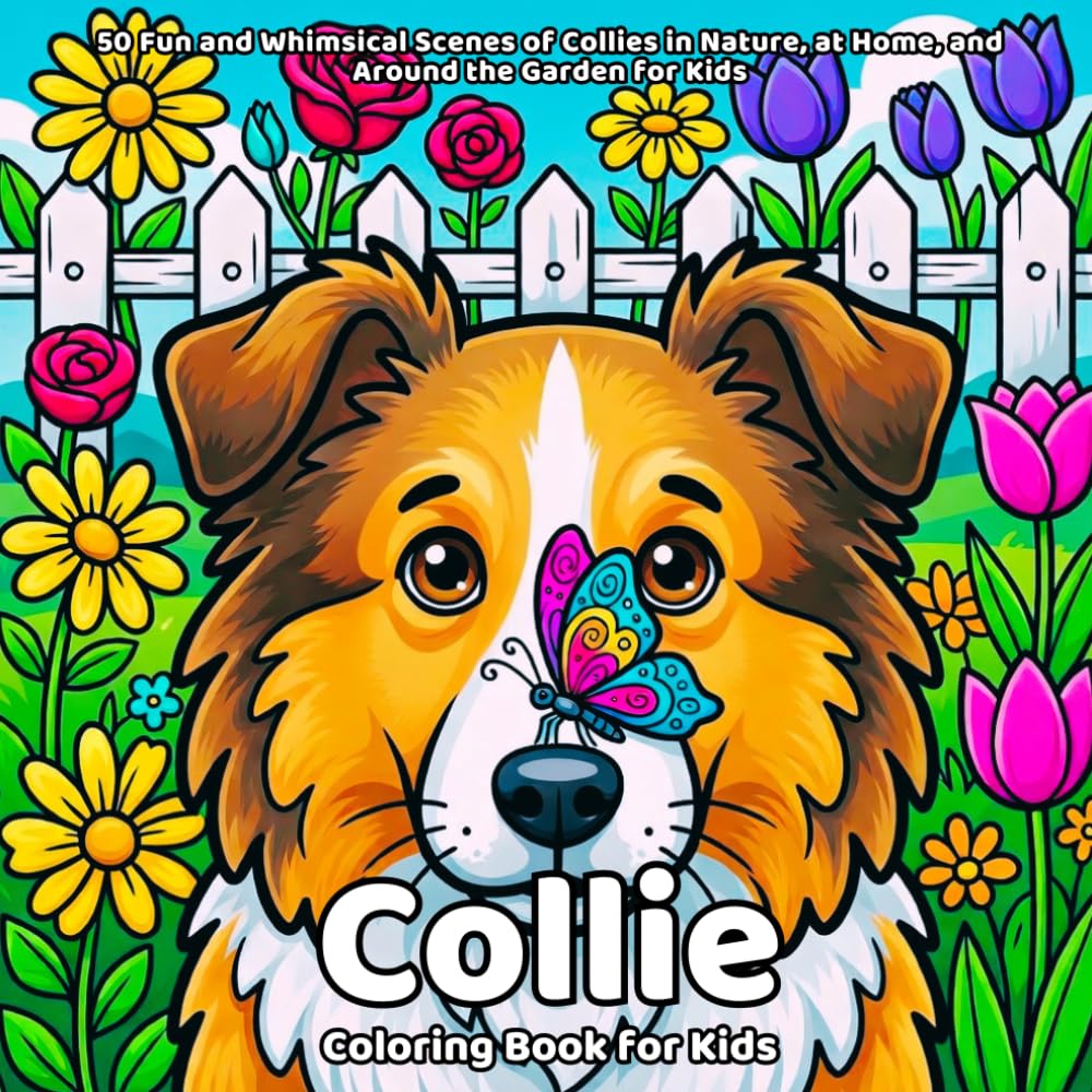 capítulo por capítulo baixar Collie Coloring Book: 50 Fun and Whimsical Scenes of Collies in Nature, at Home, and Around the Garden for Kids