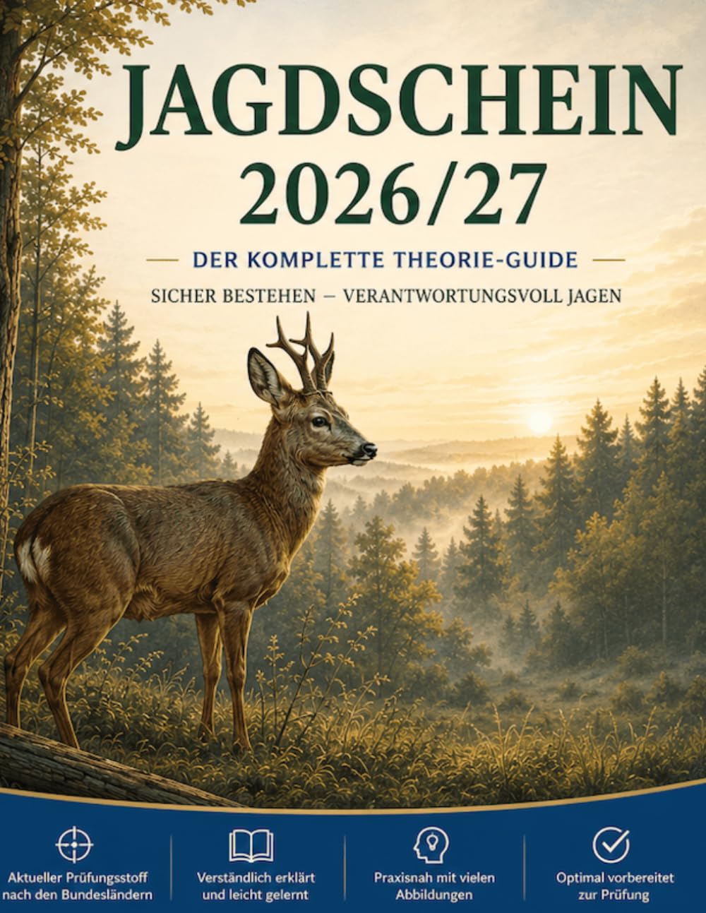 Jagdschein 2026/27 - Der komplette Theorie-Guide: Theorie • Wildbiologie • Jagdrecht • Waffenkunde • Jagdbetrieb • Jagdhunde • Wildbrethygiene • Über... • 2 Musterprüfungen (German Edition) baixar livro de graça