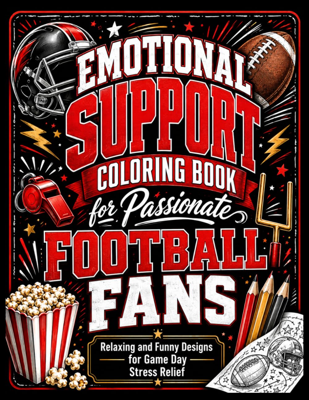 capítulo por capítulo baixar Emotional Support Coloring Book for Passionate Football Fans: Relaxing and Funny Designs for Game Day Stress Relief