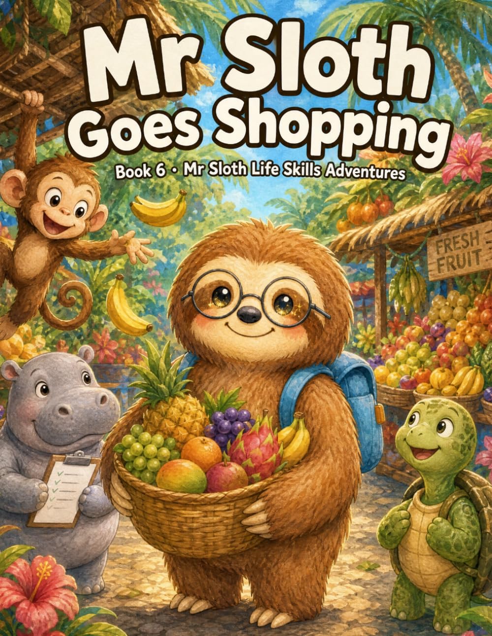 ler totalmente Mr Sloth Goes Shopping: Life Skills for Kids picture story book for kids 2-5 (Life Skills for Kids Activities)