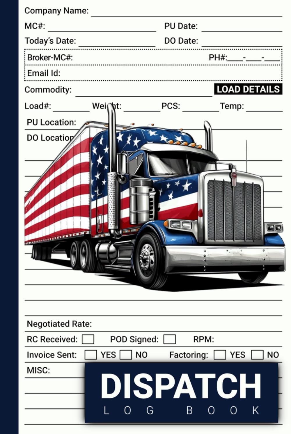 ler totalmente Dispatch Log Book: Freight Load Notebook