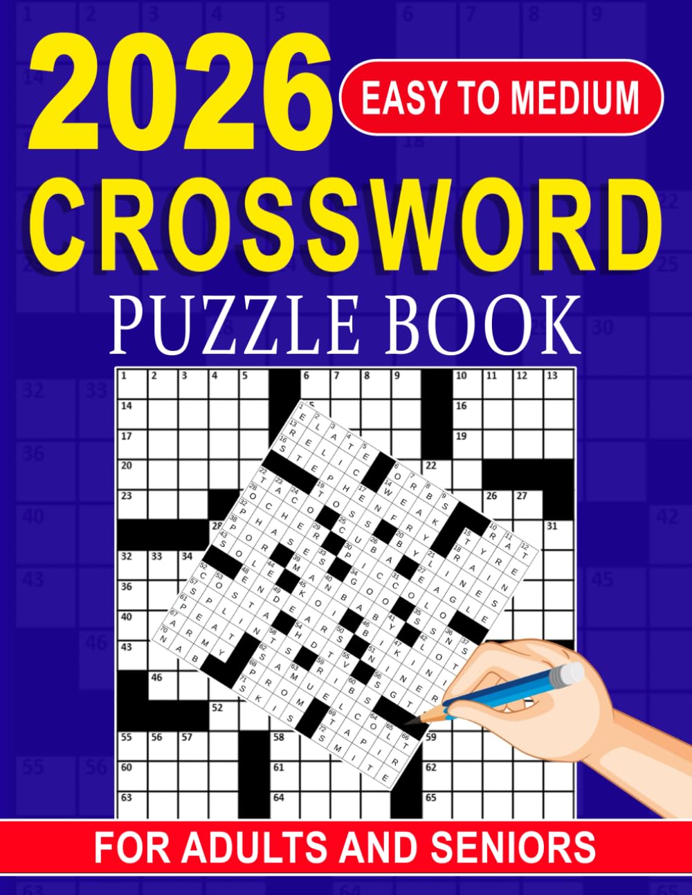 2026 Easy To Medium Crossword Puzzle Book for Adults and Seniors baixar o livro de graça