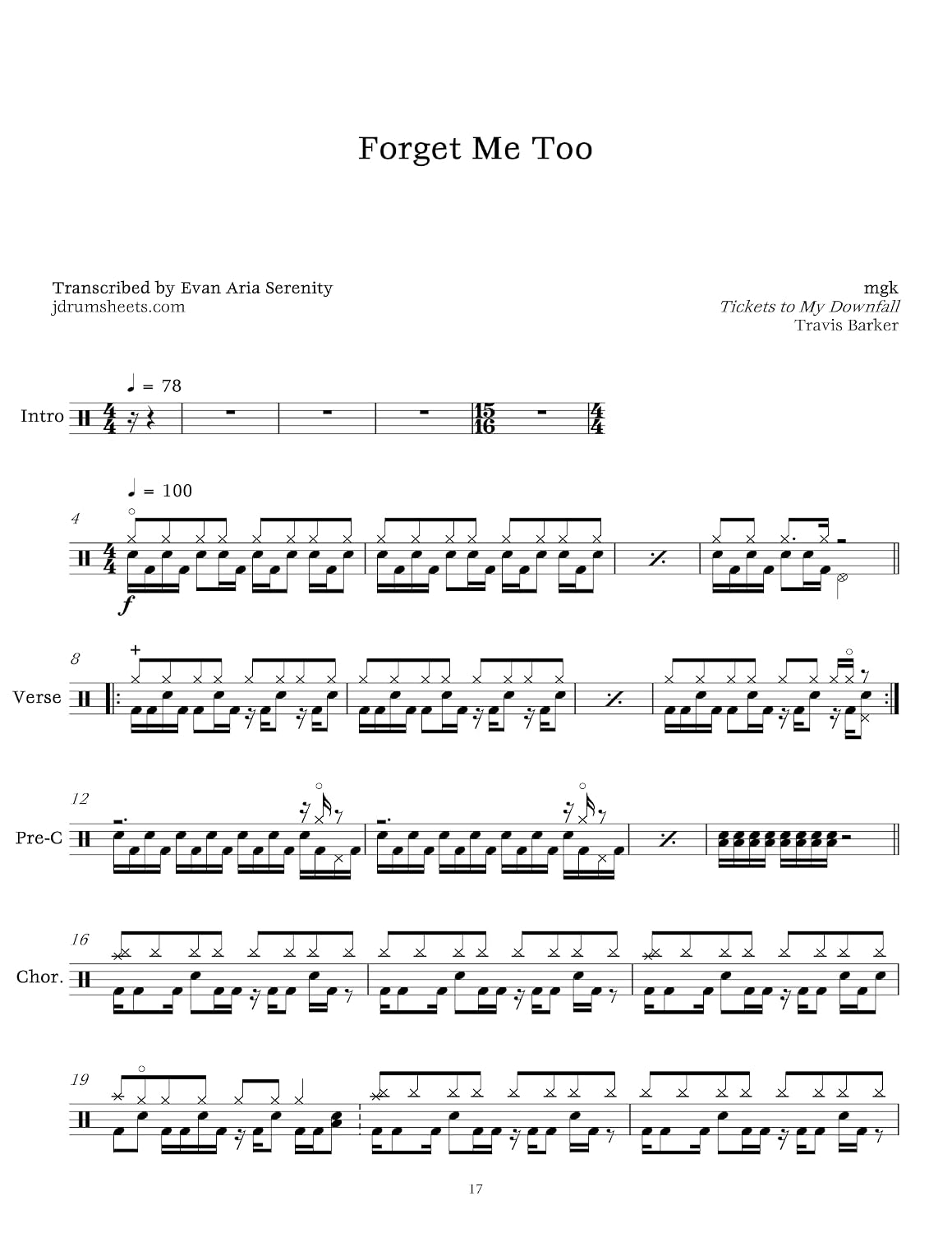 ler totalmente mgk (Machine Gun Kelly) - Forget Me Too: Drum Sheet Music (JDS: mgk (Machine Gun Kelly) Drum Sheet Music) (English Edition)