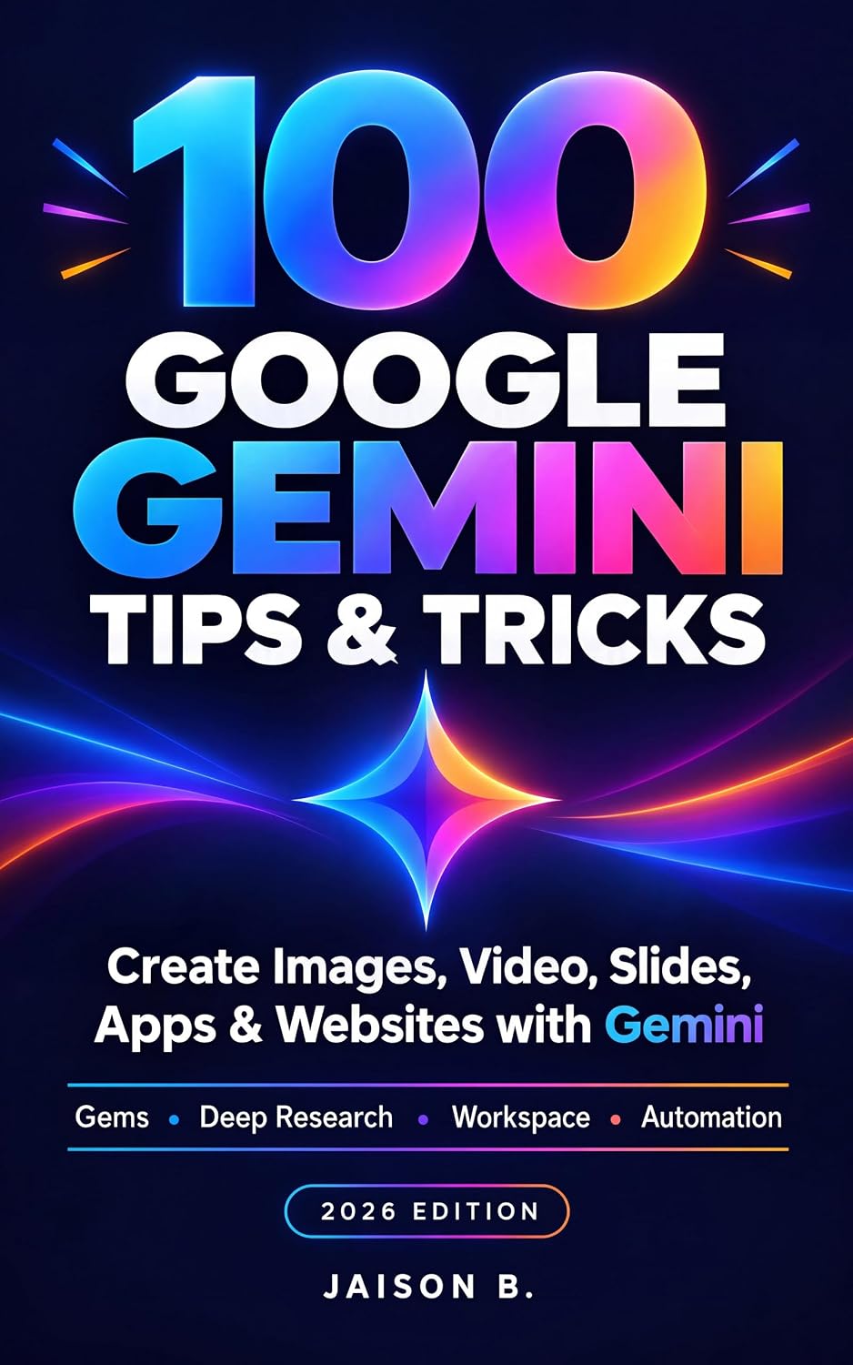 ler totalmente 100 Google Gemini Tips and Tricks: Create Images, Video, Slides, Apps and Websites with Gemini — Plus the Gems, Deep Research and Workspace Shortcuts Most... (Essential AI skills) (English Edition)
