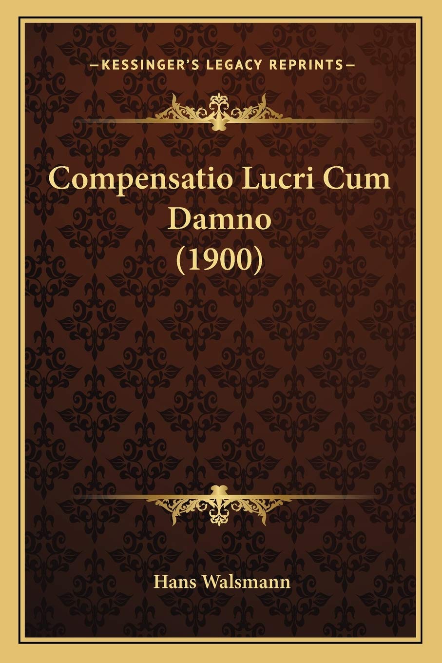 ler totalmente Compensatio Lucri Cum Damno (1900)
