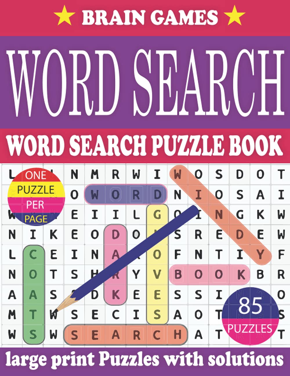 Word Search Puzzle Book For Adults: Large Print Word Search Puzzle Book for Adults to Enjoying Leisure Time With Solutions (Vol. 92) baixar livro de graça