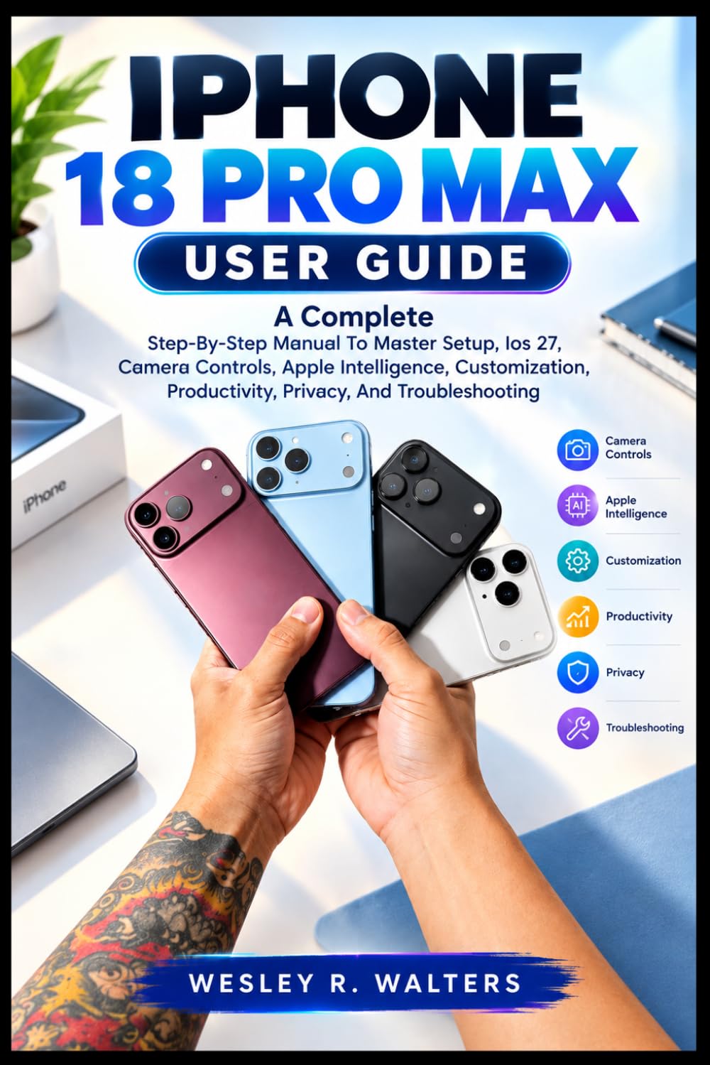 ler totalmente IPHONE 18 PRO MAX USER GUIDE: A Complete Step-By-Step Manual To Master Setup, Ios 27, Camera Controls, Apple Intelligence, Customization, Productivity, Privacy, And Troubleshooting