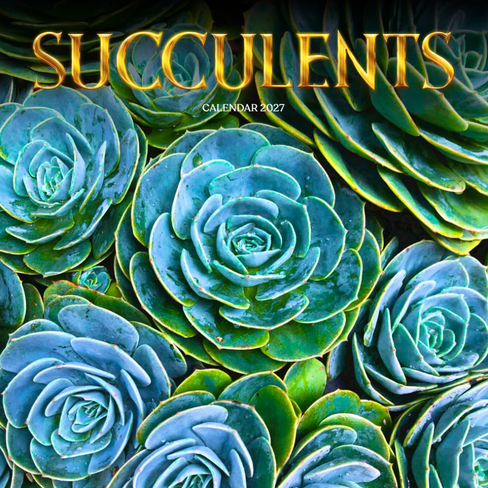 Succulents Calendar 2027: Succulent Plants and Botanical Scenes
