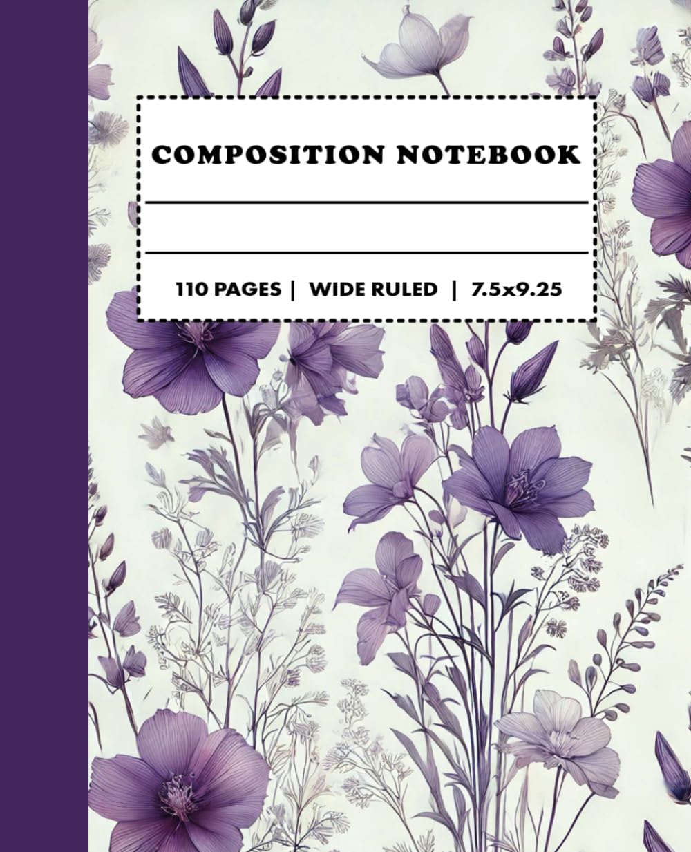 Composition Notebook Wide Ruled: Cute Retro Aesthetic Flowers| Preppy Journal for School, College, Office, Work | 110 Wide Lined Pages baixar livro de graça