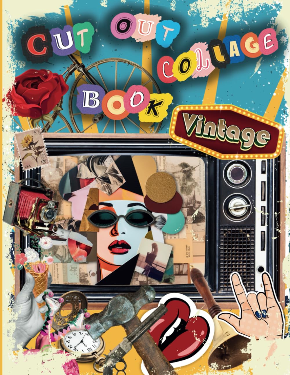 Cut Out Collage Book Vintage Edition: Vintage art collage create your own project (Italian Edition) baixar livro de graça