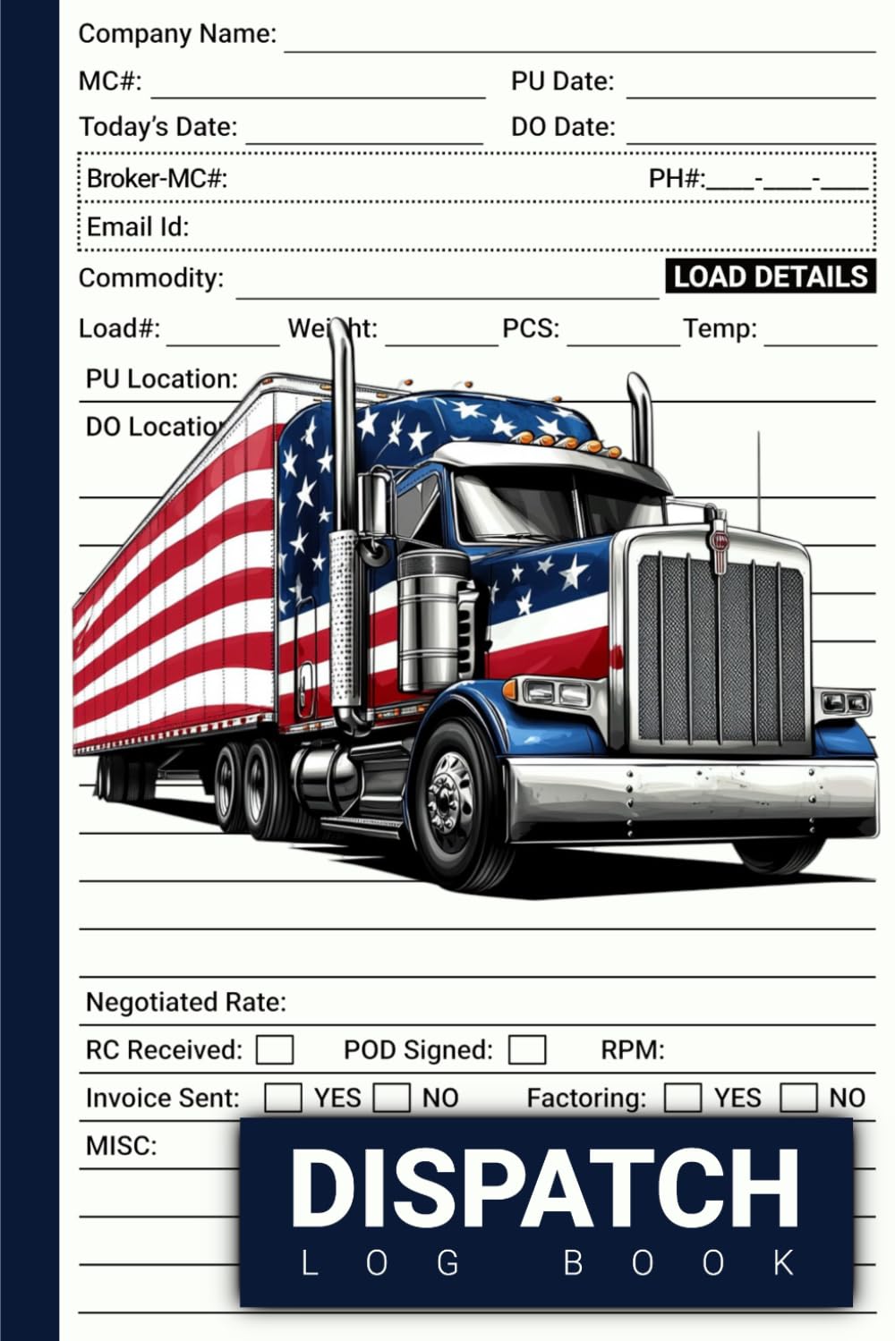ler totalmente Dispatch Log Book: Freight Load Notebook