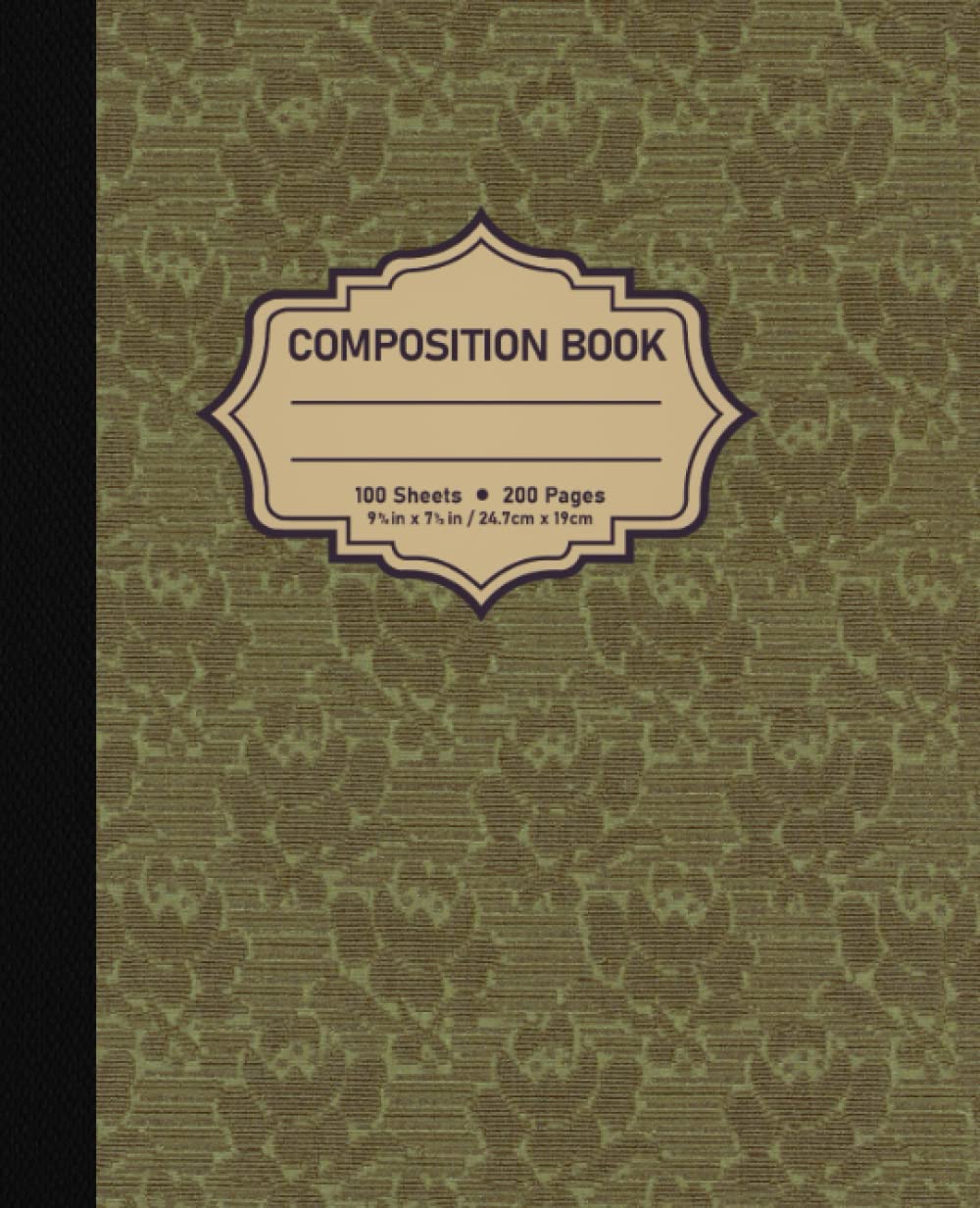 ler totalmente Vintage Antique Composition Notebook: College-Ruled Book, 200 Pages For Students, Large Size 7.5 x 9.25, Aesthetic Journal For School, College, Office, Work, Projects