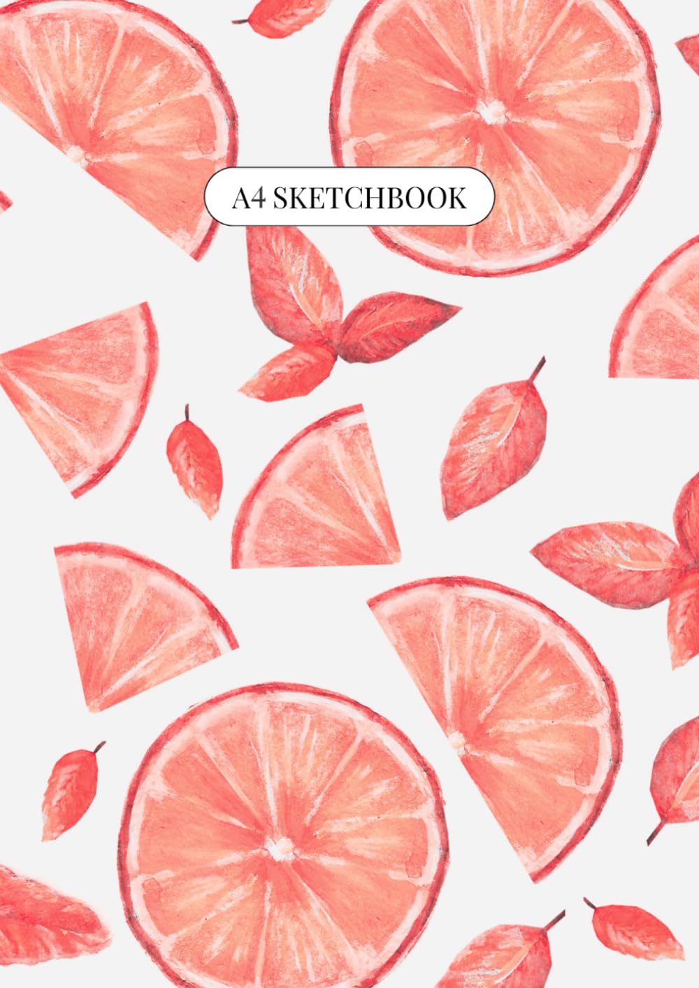 Watercolour Orange ~ A4 Sketchbook: Large Unlined Notebook for Drawing, Doodling and Sketching | Aesthetic Fruit Design for Artists, Women and Teens | 100 Plain Blank Pages baixar o livro de graça
