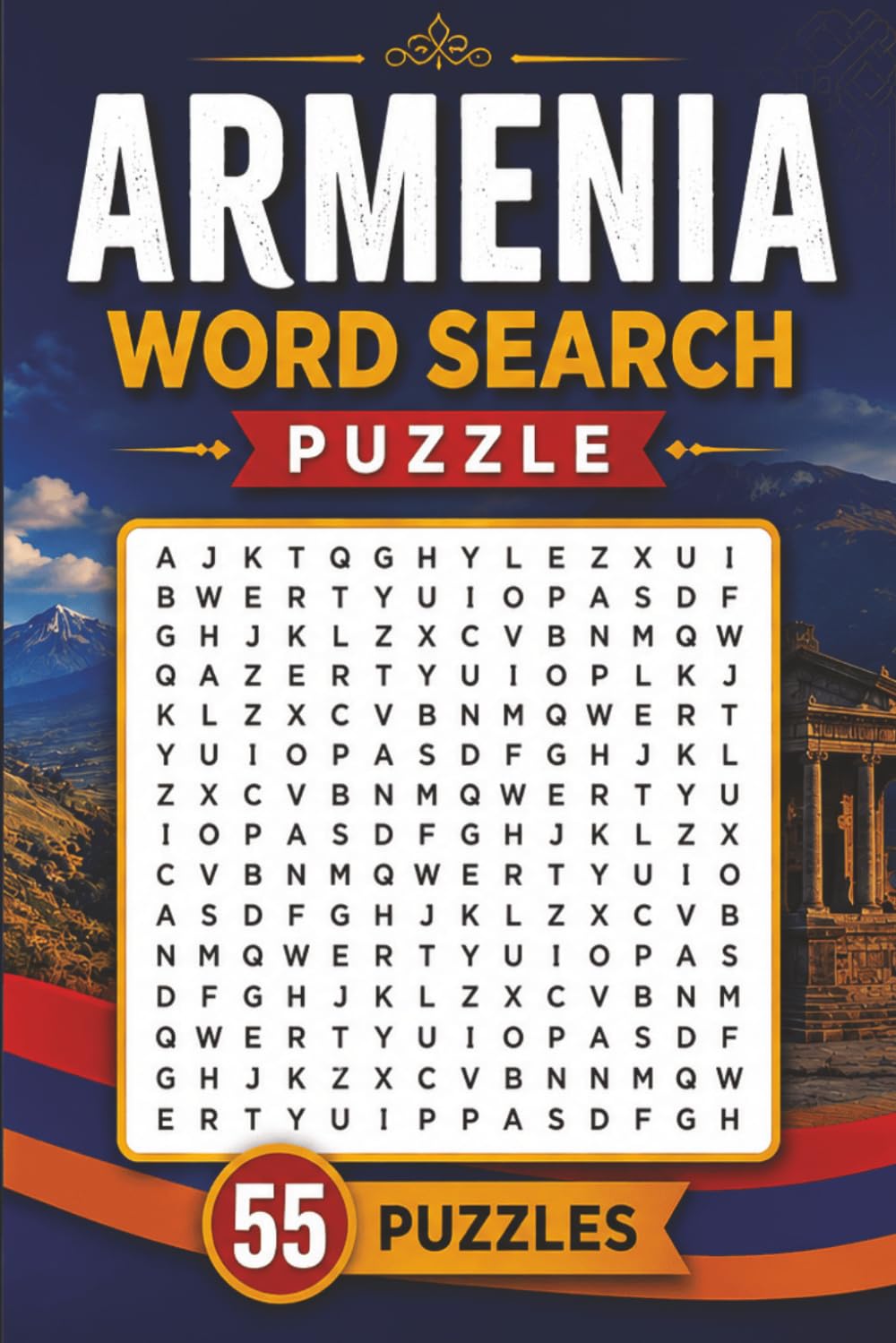 Armenia Word Search Puzzle: 55 Puzzles Word Search about Armenia and More | 6x9 inches, 110 pages | Gift for Armenia & Countries Lover baixar o livro de graça