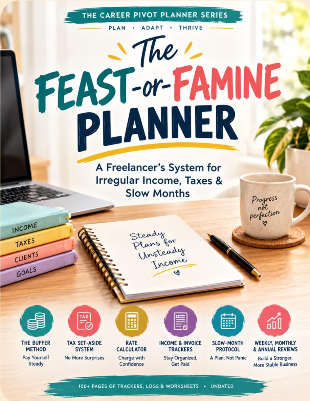 The Feast-or-Famine Planner: A Budgeting System for Freelancers, Gig Workers, and Self-Employed Earners to Build a Cash Buffer, Set Aside Taxes, and Survive Slow Seasons baixar o livro de graça
