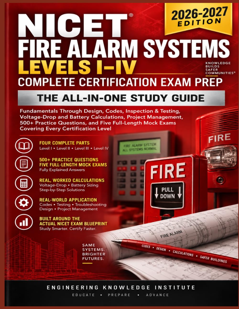 capítulo por capítulo baixar NICET Fire Alarm Systems Levels I–IV: Complete Certification Exam Prep: The All-in-One Study Guide — Fundamentals Through Design, Codes, Inspection &... Project Management, 500+ Practice Questions