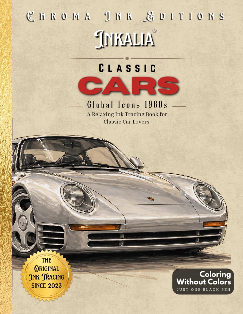 Classic Cars Global Icons 1980s: Wide Reverse Coloring Book and Ink Tracing Activity for Classic Car Lovers. Inky Doodle Day: Bold and Easy Activity... Italian Masterpieces. Retro Cars, Sports Ca baixar livro de graça