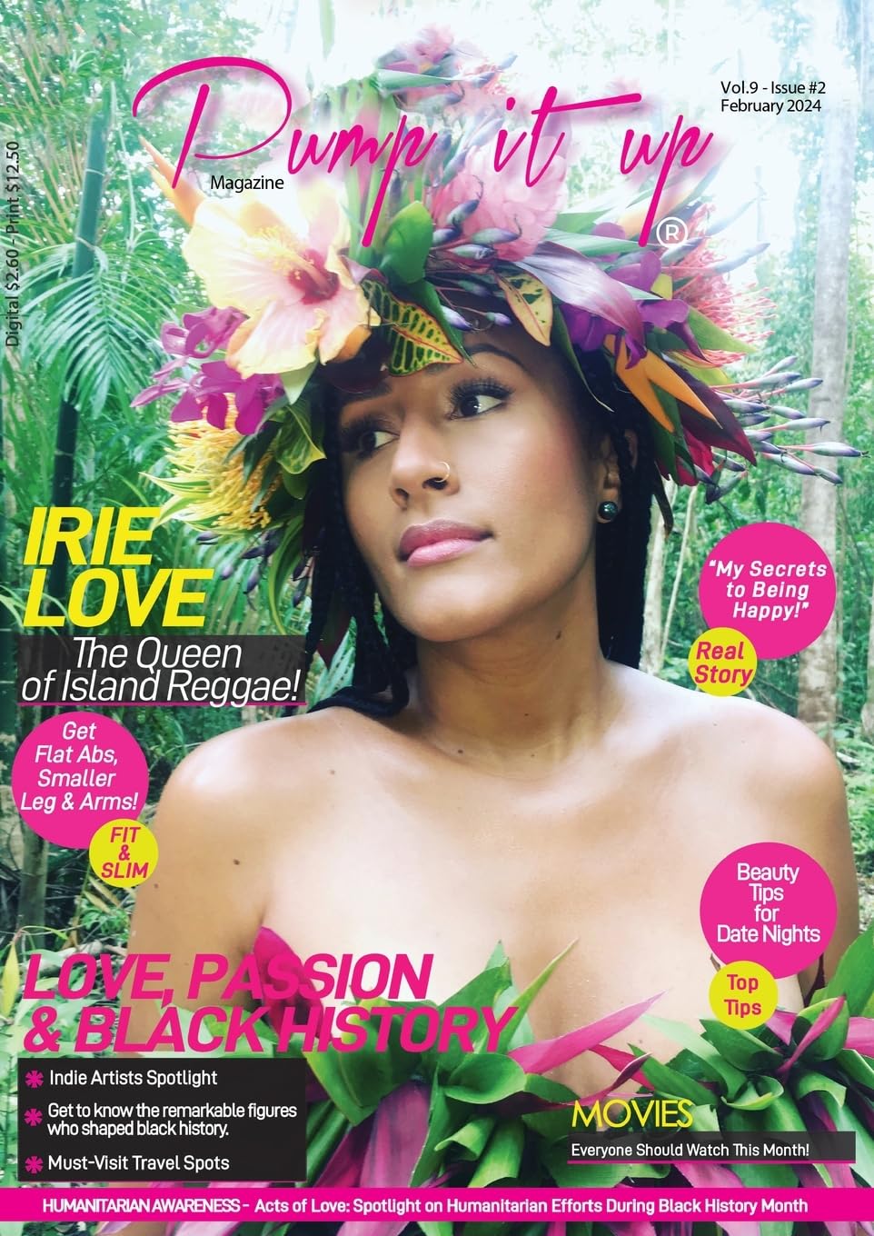 ler totalmente Pump it up Magazine: Irie Love, The Queen of Island Reggae - Celebrating Love, Passion, and Black History Month