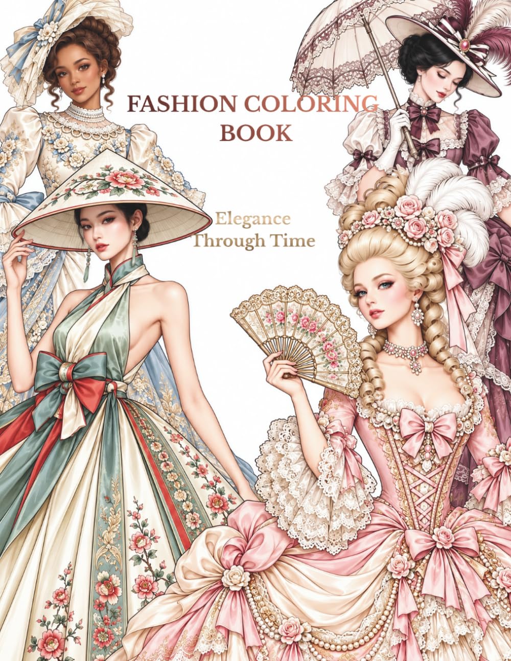 ler totalmente FASHION COLORING BOOK: Elegance Through Time