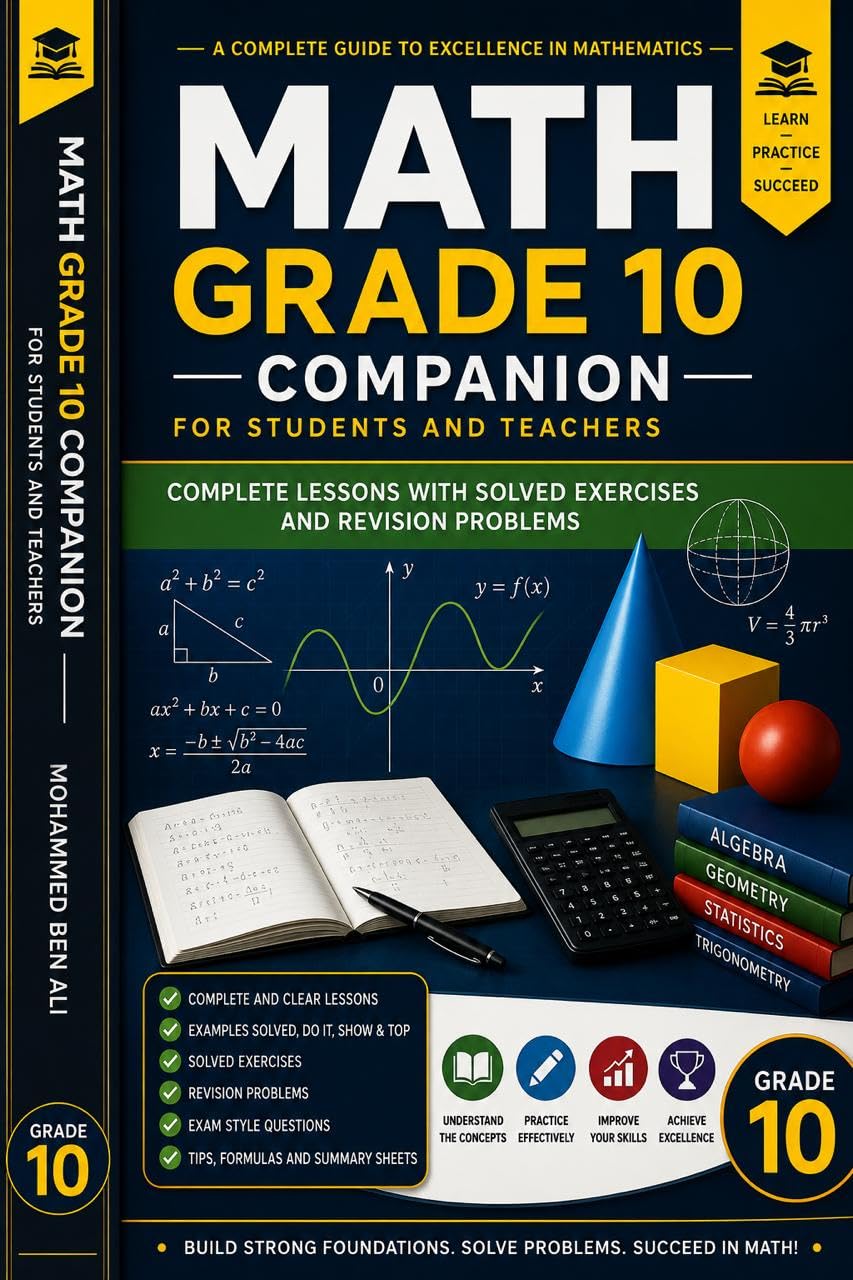 ler totalmente Math Grade 10 Companion for Students and Teachers: Complete Lessons with Solved Exercises and Revision Problems.: Grade 10 Math (MATHÉMATIQUES LYCÉE Book 4) (English Edition)