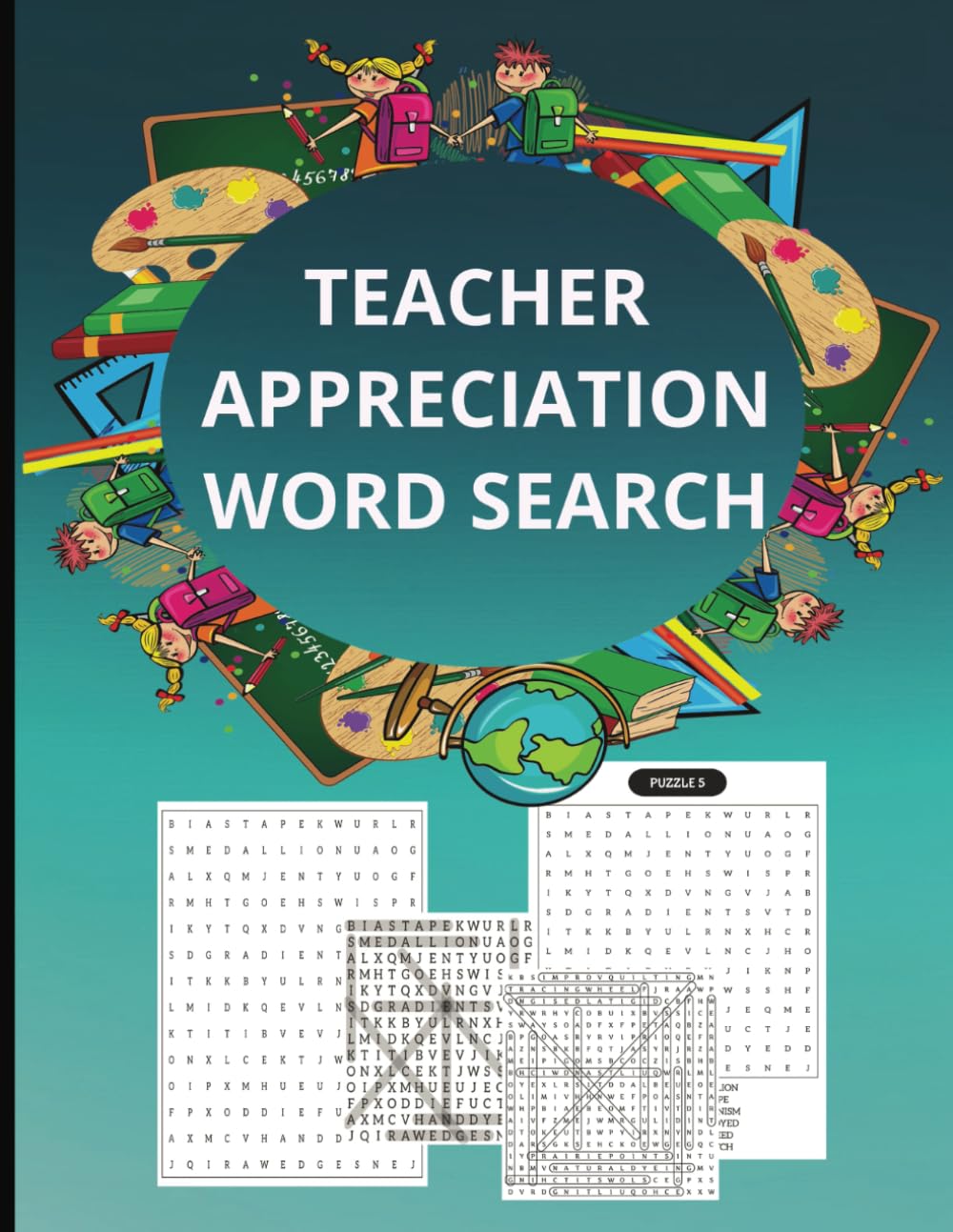 ler totalmente TEACHER APPRECIATION WORD SEARCH: A Large Print Puzzle Book for Relaxation and Stress Relief containing Over 60 Puzzles with Solutions - A Fun Thank You Gift for Teachers and Educators