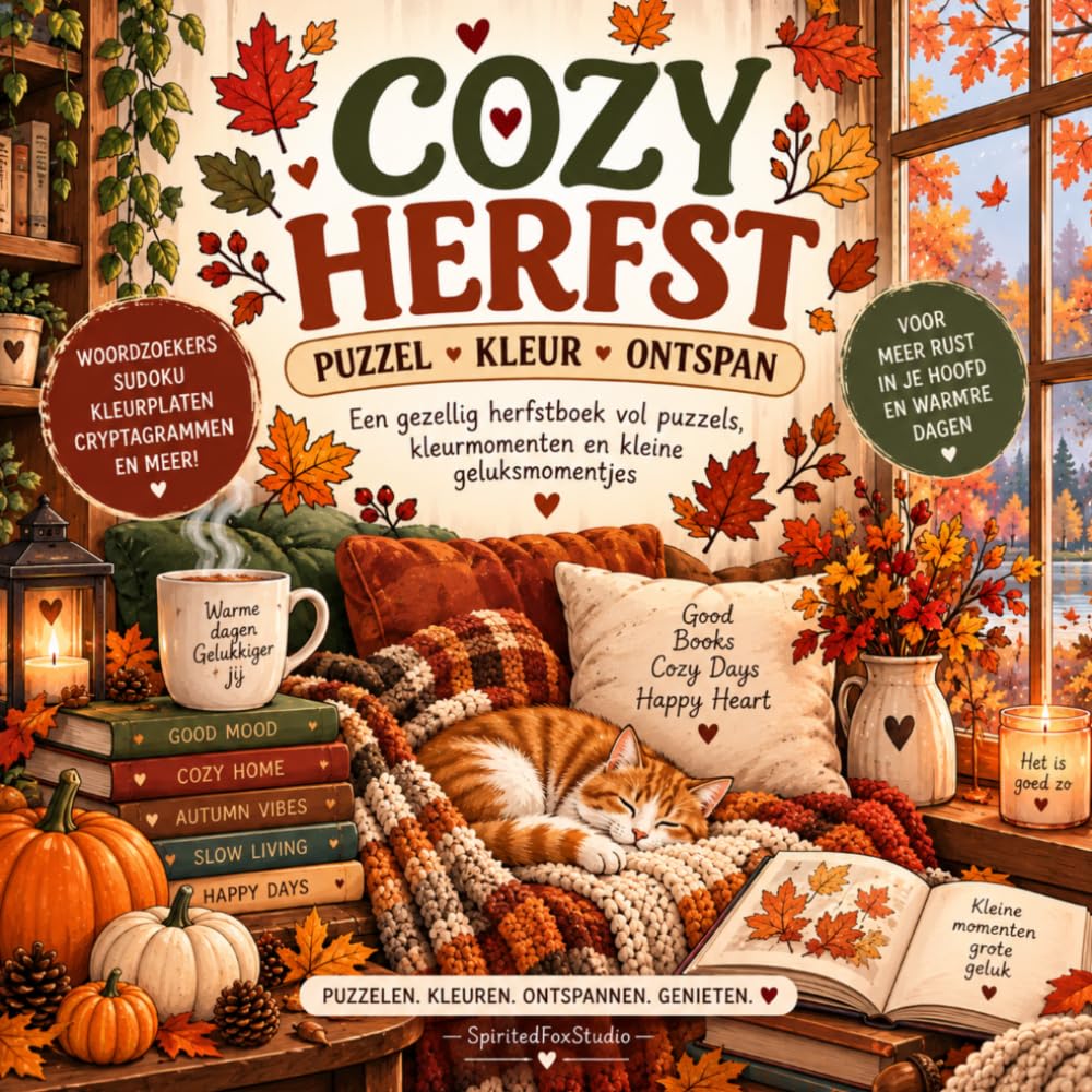 Cozy Herfst – Puzzel, Kleur & Ontspan: Een gezellig herfstboek vol puzzels, kleurplaten, breinbrekers en kleine geluksmomenten (Color for joy) (Dutch Edition) baixar o livro de graça