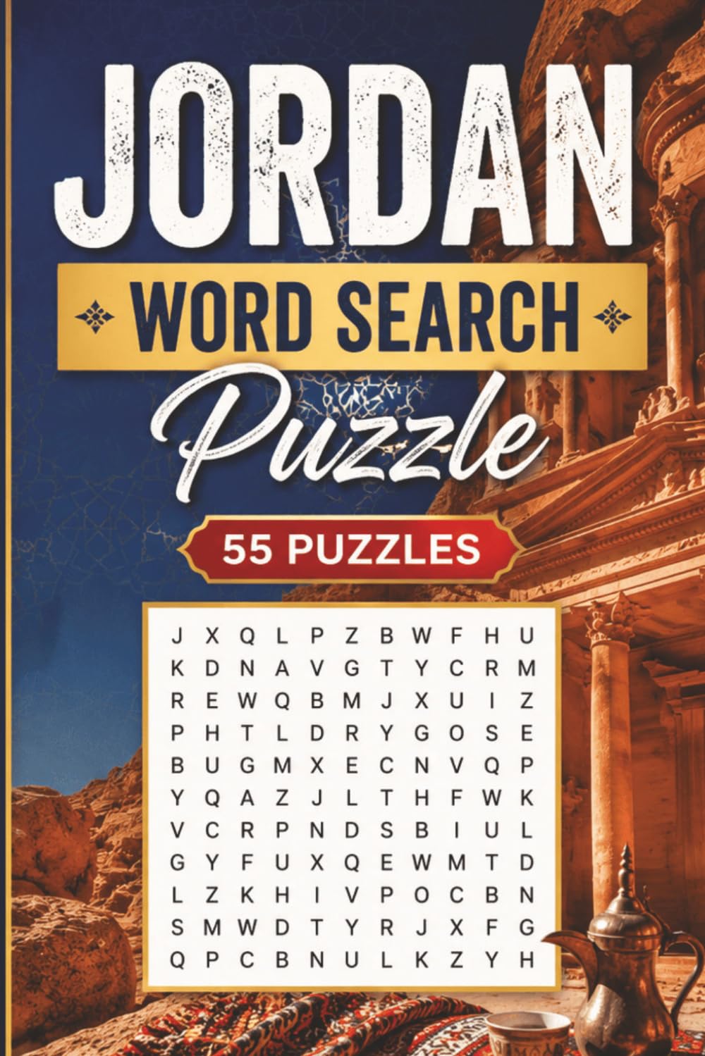 Jordan Word Search Puzzle: 55 Puzzles Word Search about Jordan and More | 6x9 inches, 110 pages | Gift for Jordan & Countries Lover baixar livro de graça