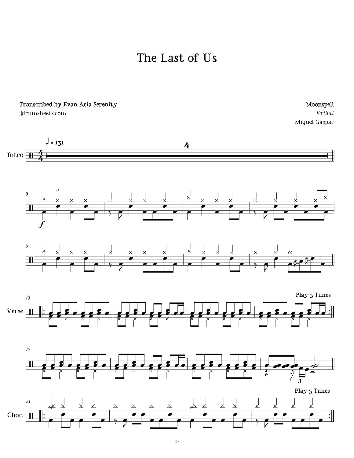 ler totalmente Moonspell - The Last of Us: Drum Sheet Music (JDS: Moonspell Drum Sheet Music) (English Edition)