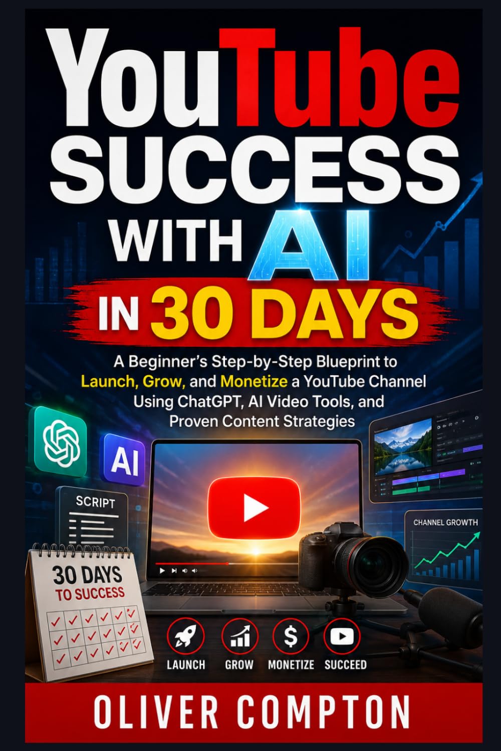 YouTube Success with AI in 30 Days: A Beginner’s Step-by-Step Blueprint to Launch, Grow, and Monetize a YouTube Channel Using ChatGPT, AI Video Tools, and Proven Strategies baixar livro de graça
