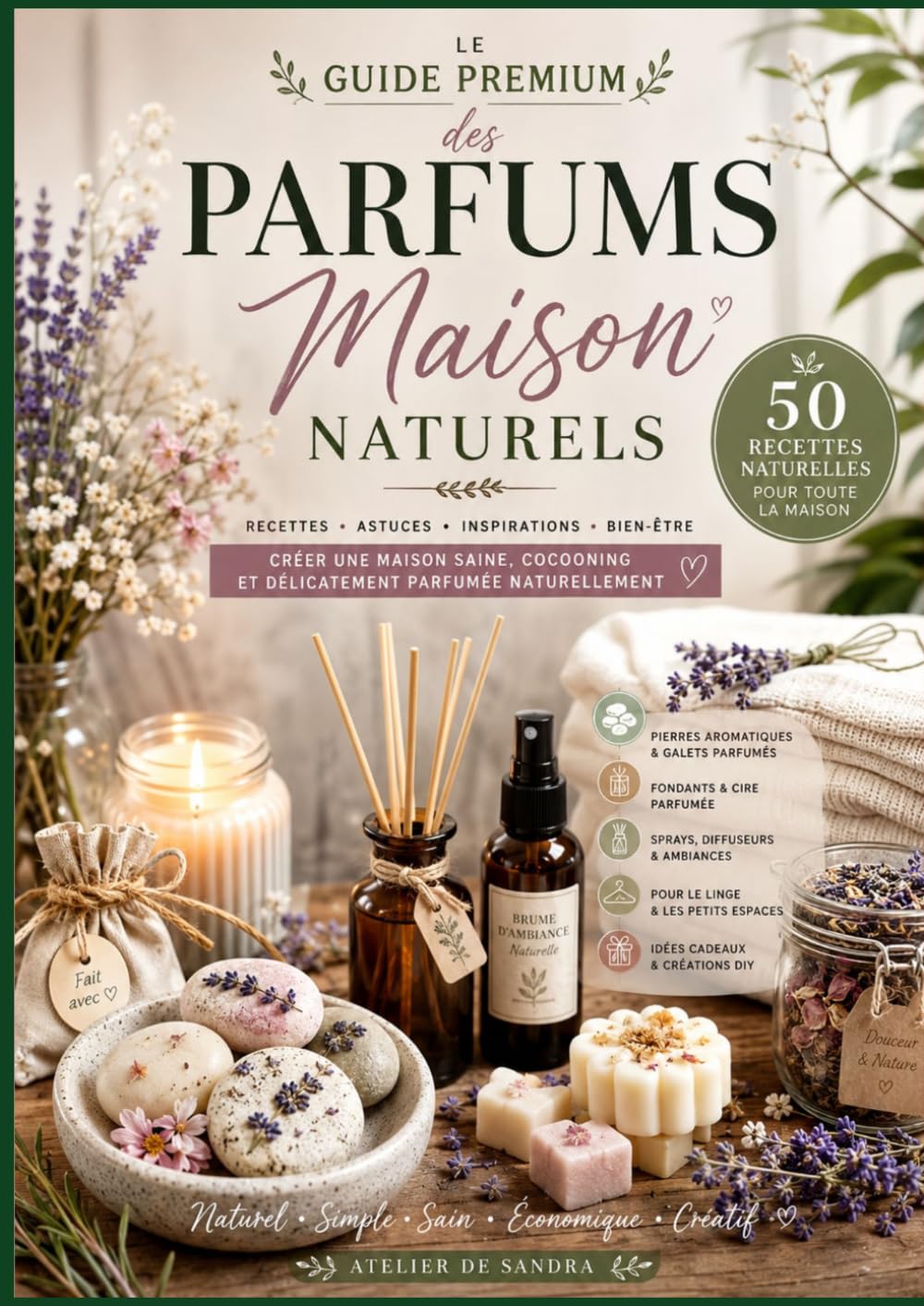 ler totalmente Le Guide Premium des Parfums Maison Naturels: Crée des senteurs cocooning & bohèmes facilement (Atelier de Sandra – Guides Créatifs) (French Edition)