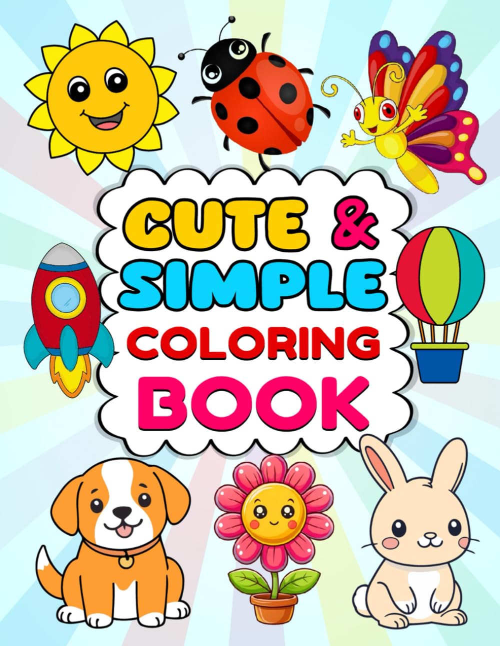 Cute and Simple Coloring Book: Cute and Big Designs for Relaxation for All Ages baixar o livro de graça