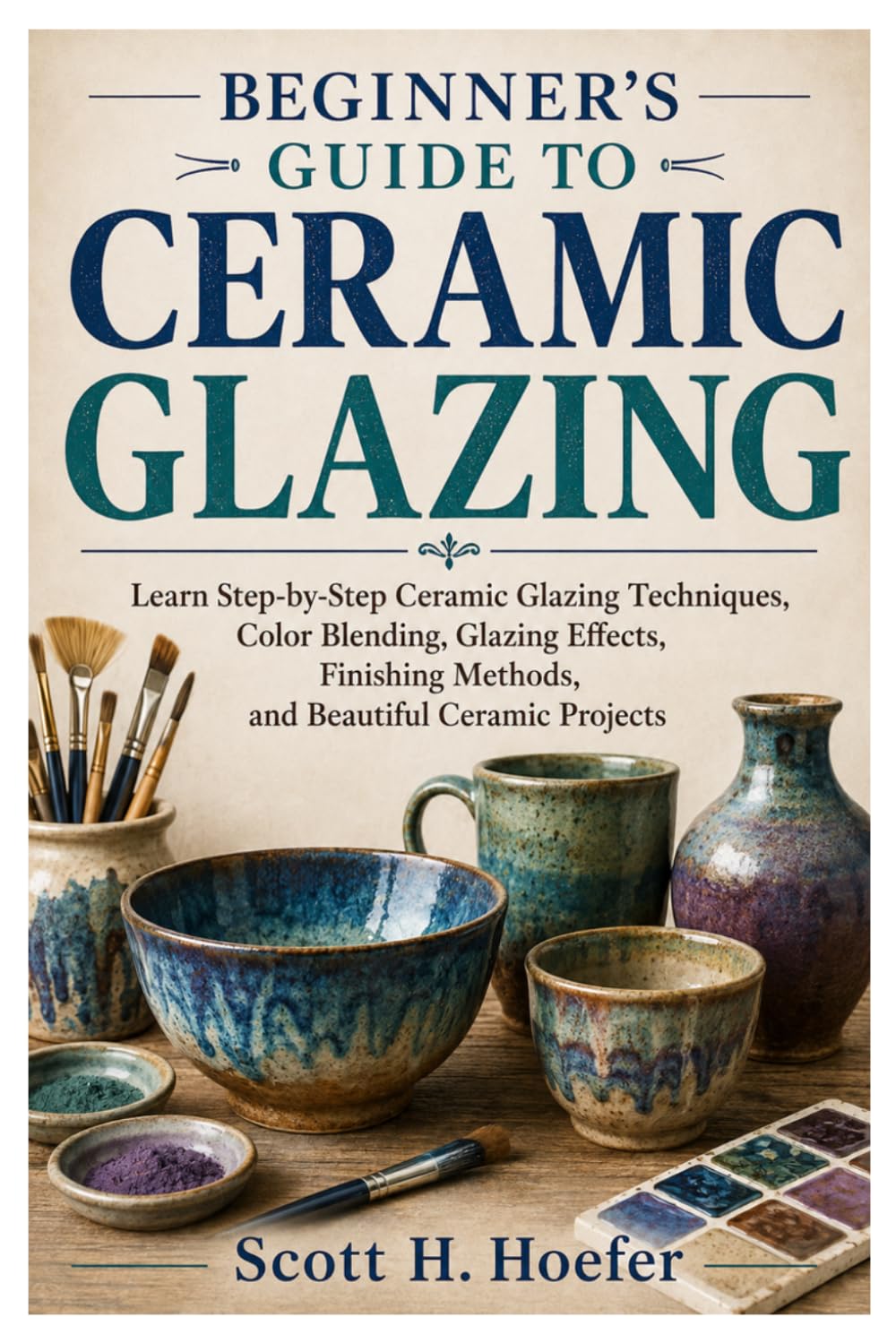 ler totalmente Beginner's Guide To Ceramic Glazing: Learn Step-by-Step Ceramic Glazing Techniques, Color Blending, Glazing Effects, Finishing Methods, and Beautiful Ceramic Projects