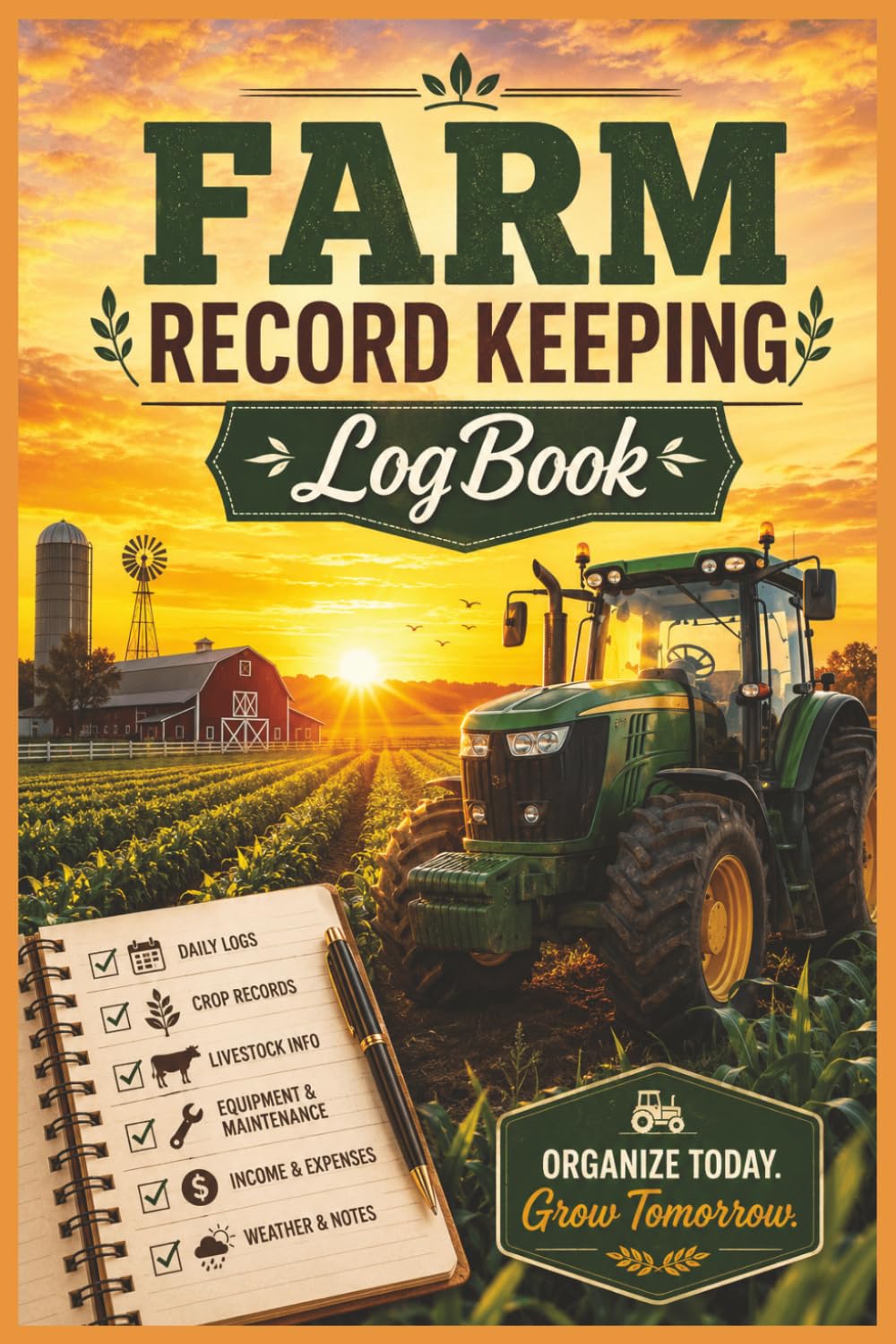 Farm Record Keeping LogBook: A Simple Farm Management Planner to Track Daily Tasks, Crops, Livestock, Equipment, Expenses, and Seasonal Notes baixar o livro de graça