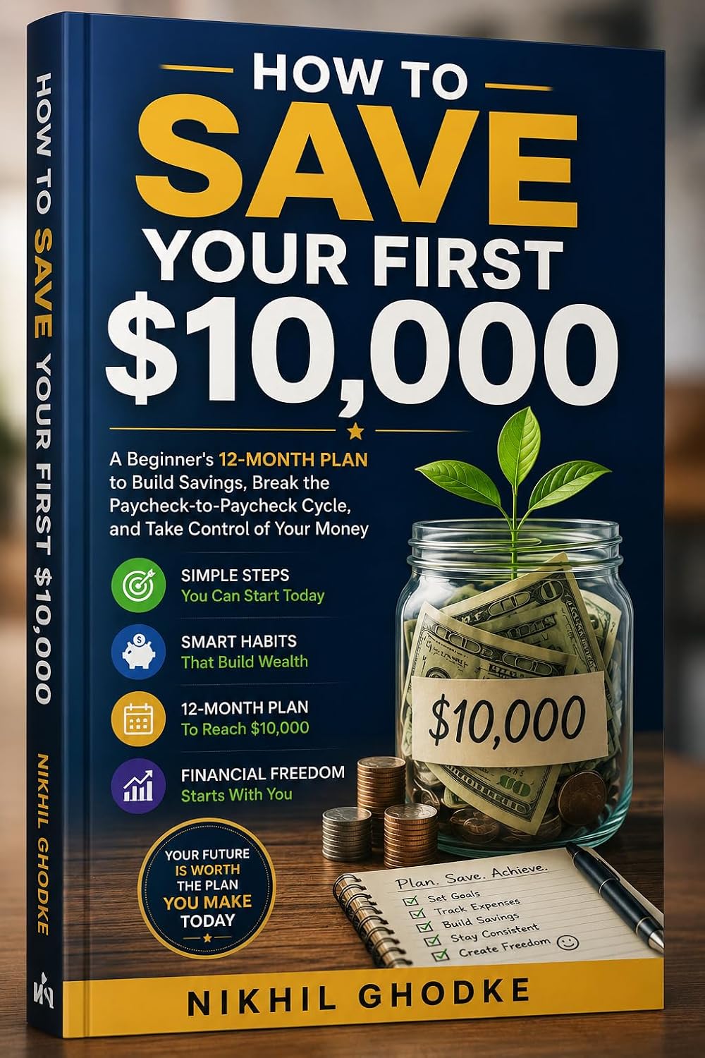 How to Save Your First $10,000: A Beginner's 12-Month Plan to Build Savings, Break the Paycheck-to-Paycheck Cycle, and Take Control of Your Money (English Edition) baixar livro de graça