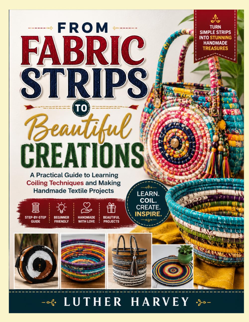 ler totalmente From Fabric Strips to Beautiful Creations: A Practical Guide to Learning Coiling Techniques and Making Handmade Textile Projects