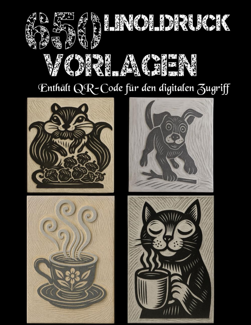 capítulo por capítulo baixar 650 Linoldruck Vorlagen: Ausdrucksstarke Motive zum Ausdrucken, Nachzeichnen und Digitalisieren – inklusive PDF & SVG (German Edition)