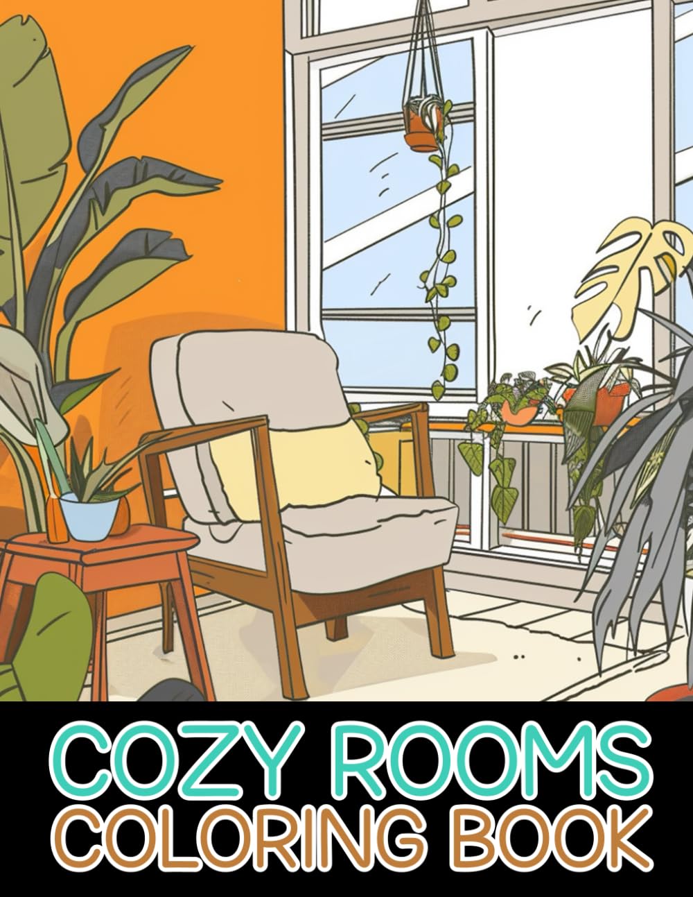 ler totalmente Cozy Rooms Coloring Book for Kids, Teens, and Young Adults: Comfy Space Inside Each Room Illustrations, Relax Your Mind Through the Art