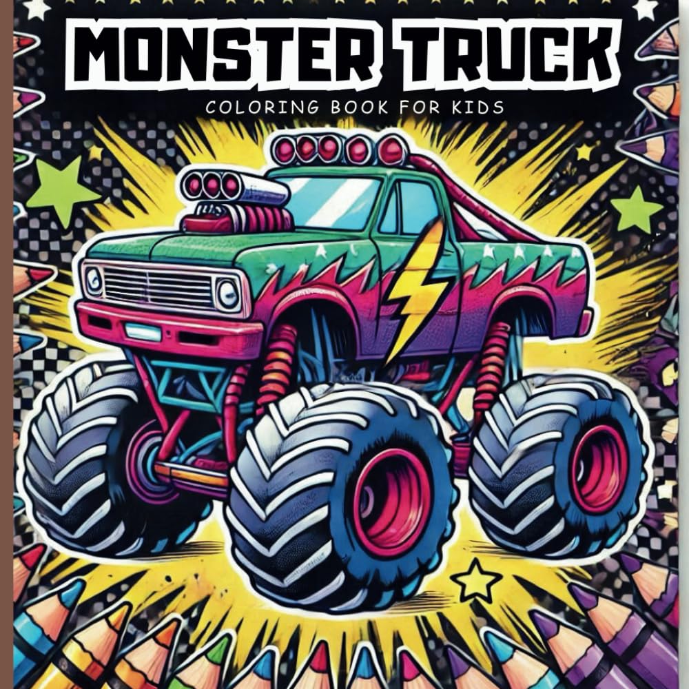 Monster Truck Coloring Book For Kids: " Ultimate Monster Truck Coloring Book: Fun and Relaxing Designs for Boys and Girls Who Love Big Wheels and Extreme Adventures." baixar livro de graça