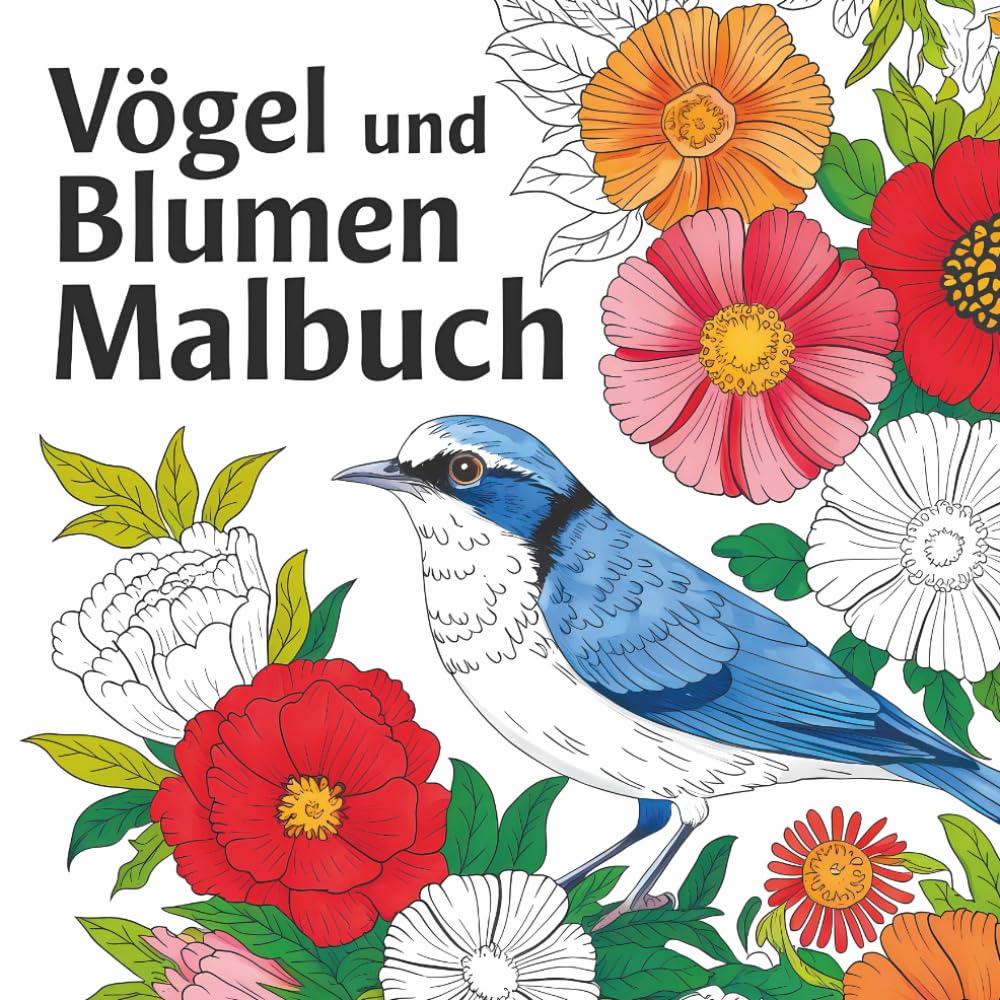 Vögel und Blumen Malbuch (German Edition) baixar livro de graça