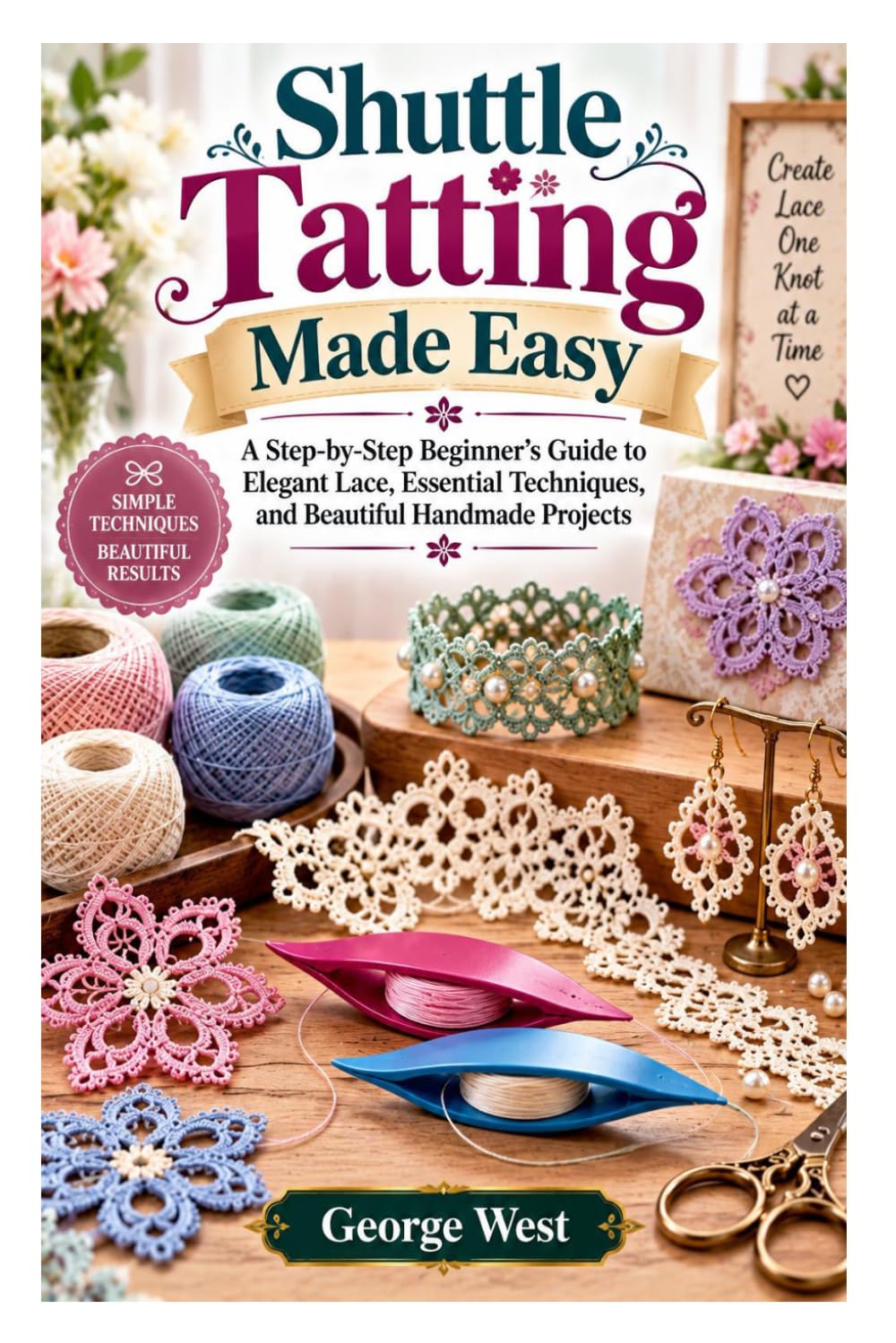 capítulo por capítulo baixar Shuttle Tatting Made Easy: A Step-by-Step Beginner’s Guide to Elegant Lace, Essential Techniques, and Beautiful Handmade Projects
