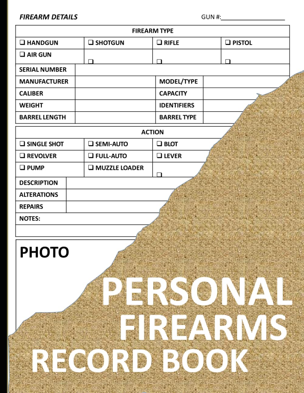 personal firearms record book: Personal Firearms Inventory Log Book and Track firearms acquisitions - Large Print 8.5"x11" 120 pages baixar livro de graça