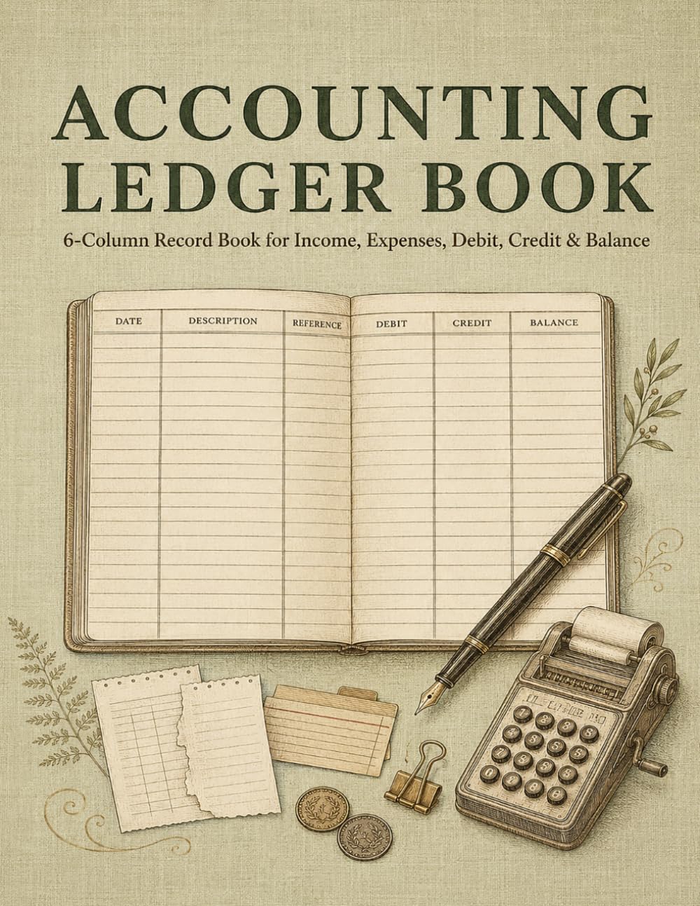 Accounting Ledger Book: Simple organizer for small business owners to track income, expenses, transactions, balances, payments, and notes baixar o livro de graça