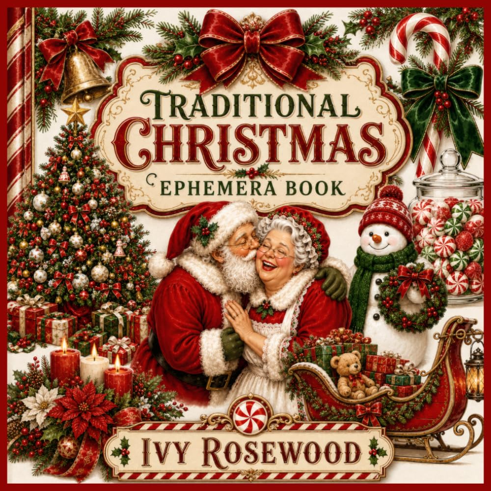 Traditional Christmas Ephemera Book: 120 Classic Christmas Ephemera Pieces for Junk Journals, Scrapbooking, Collage, Paper Crafts and Holiday Projects baixar o livro de graça