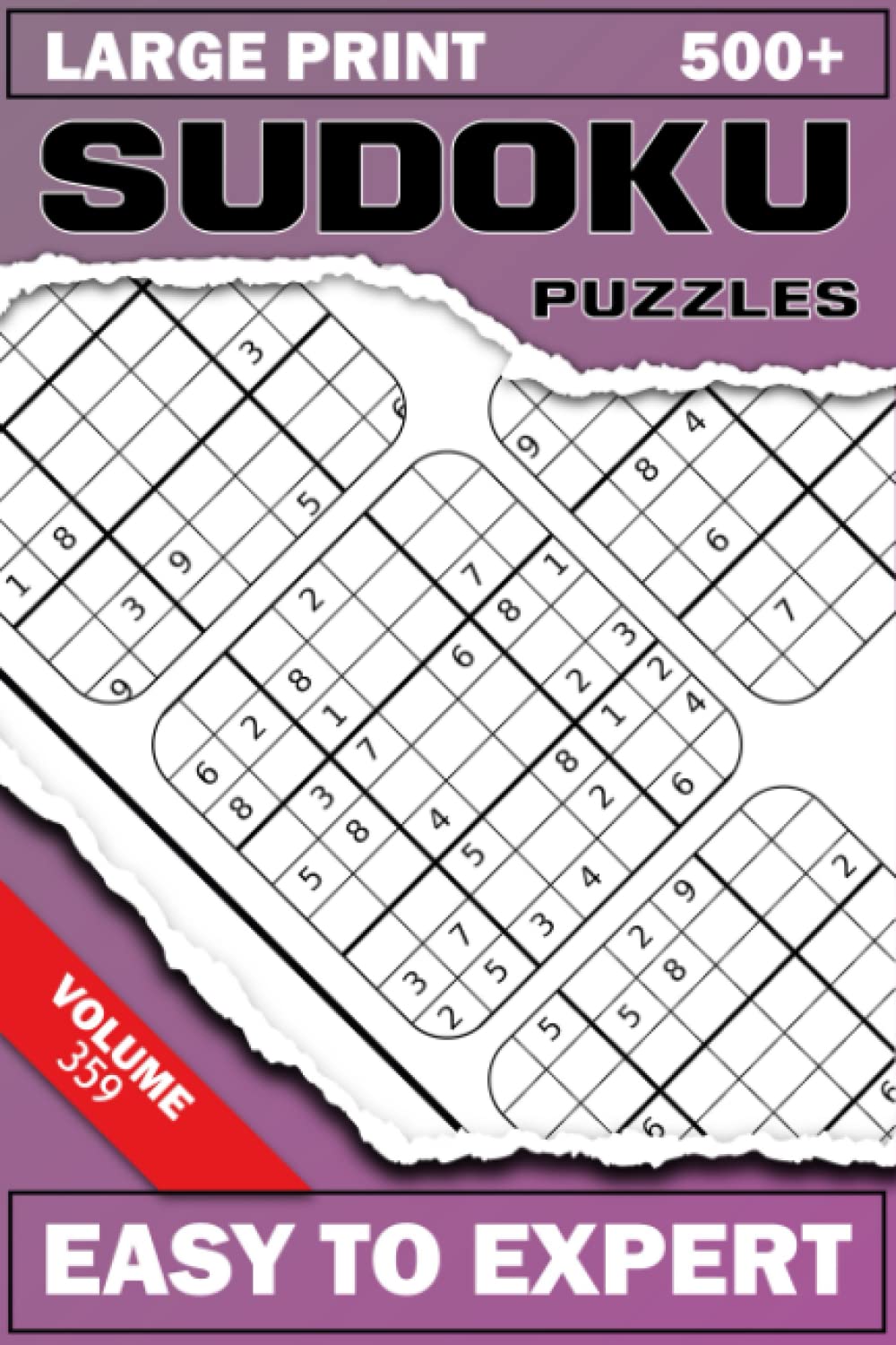 ler totalmente Sudoku Puzzles for Adults - Train Your Brain - Volume 359: 500+ Large Print | Two Grids per Page | Small Book 6 x 9 Inches (Challenging Sudoku Puzzles Collection)