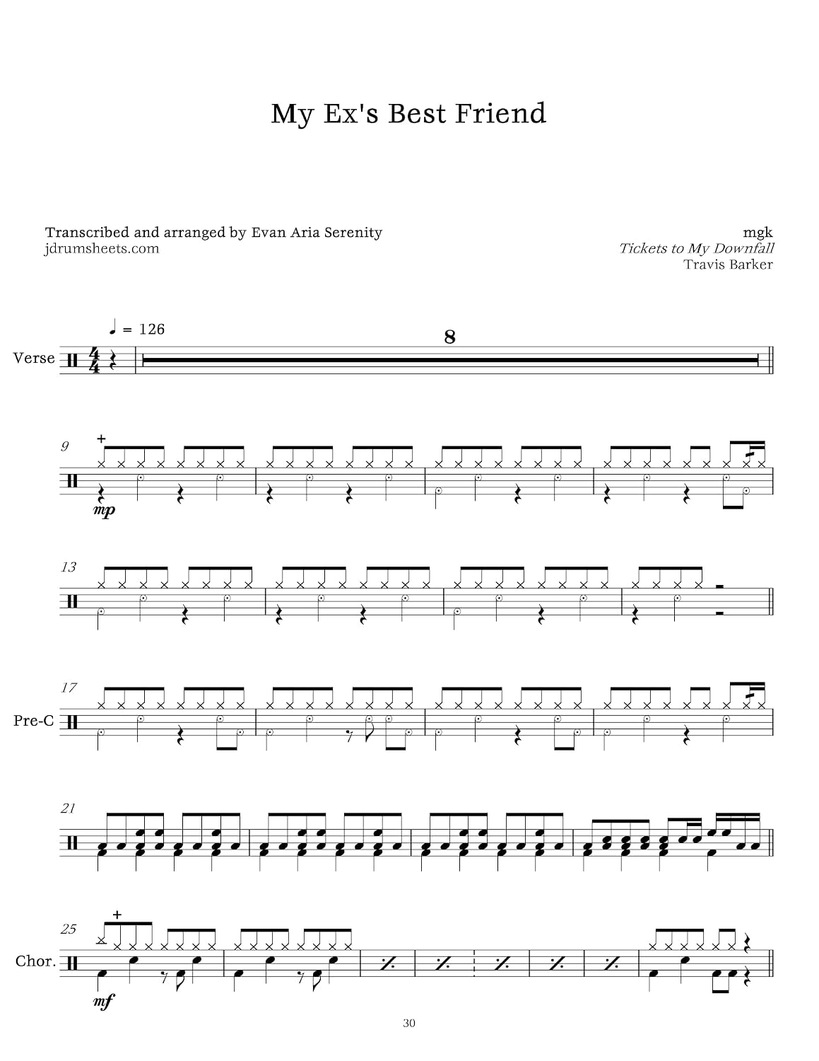 ler totalmente mgk (Machine Gun Kelly) - My Ex's Best Friend: Drum Sheet Music (JDS: mgk (Machine Gun Kelly) Drum Sheet Music) (English Edition)