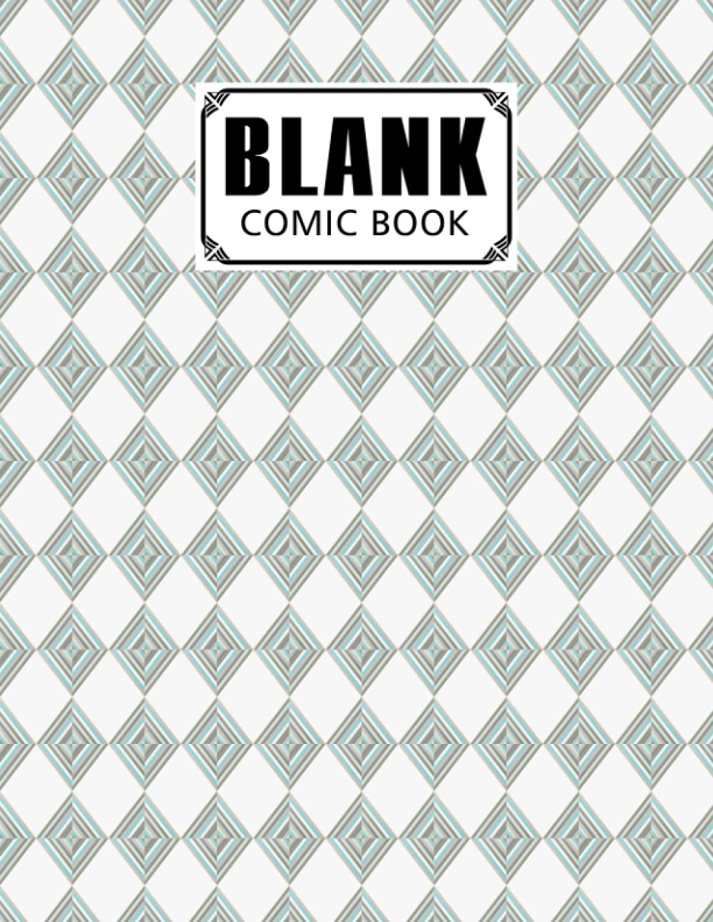 ler totalmente Blank Comic Book: Rhombus Cover, Create Your Own Story, Journal, Notebook, Sketchbook for Kids and Adults, 120 Pages - Size 8.5" x 11" Notebook by Carina Rothe