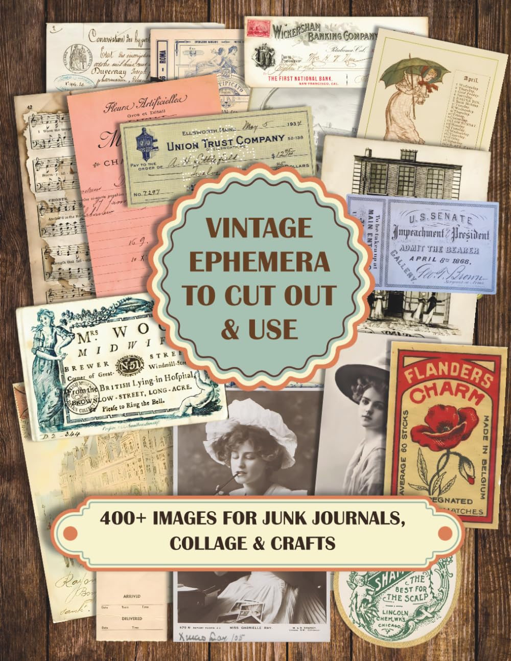 ler totalmente Vintage Ephemera to Cut Out and Use: 400+ Images for Junk Journals, Collage & Crafts